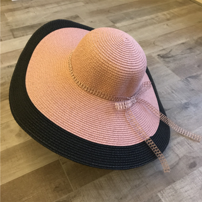 New 2020 summer women's big straw sun bucket wide brim beach hat women straw