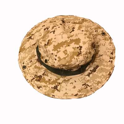 Outdoor camouflage fisherman  fishing  sun visor Bonny climbing  jungle fisherman hat with string