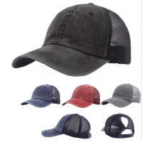 Wholesale Spring and summer  fashion cowboy Grid breathable Snapback Baseball Cap