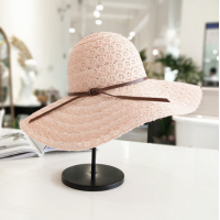 wholesale New summer women fashion  wide brim straw hat with custom logo